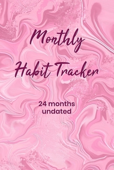 Paperback Monthly Habit Tracker 24 months undated Book