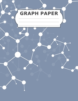 Graph Paper: 1/5 inches Grid Paper,  0.2 inch Graph Notebook, Graphing Pads Sheets, Blank Quad Ruled 5 x 5 squares per inch, Math and Science Composition Book, Journal for Students