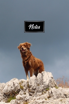 Australian Shepherd Dog Pup Puppy Doggie Notebook Bullet Journal Diary Composition Book Notepad - Looking from Mountain: Cute Animal Pet Owner ... Plain Blank Paper Pages in 6” x 9” Inch