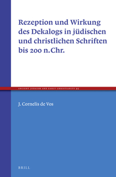 Hardcover Rezeption Und Wirkung Des Dekalogs in Jüdischen Und Christlichen Schriften Bis 200 N.Chr. [German] Book