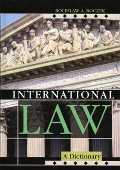 Hardcover International Law: A Dictionary Book