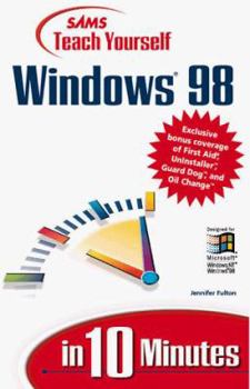 Paperback Sty Windows 98 in 10 Mins Cybermedia Ed Book