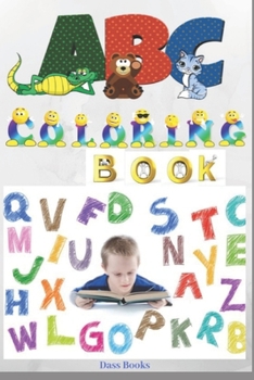 Paperback ABC coloring book: Alphabet coloring book for kids ages 2-6: Toddler (kid) ABC coloring book