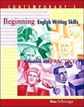 Paperback Contemporary's Beginning English Writing Skills: A Handbook With Practice Book