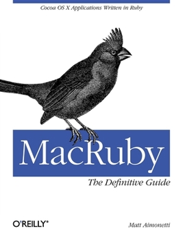 Paperback MacRuby: The Definitive Guide Book