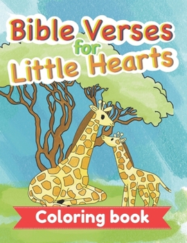 Paperback Bible Verses for Little Hearts: Coloring book