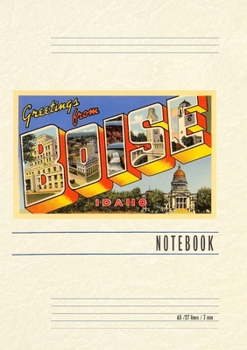 Paperback Vintage Lined Notebook Greetings from Boise Book