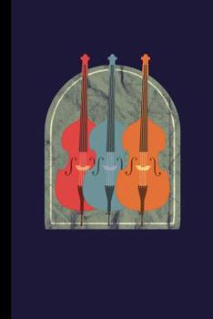 Retro Cello: Cellist Instrumental Gift For Musicians (6"x9") Music Notes Paper