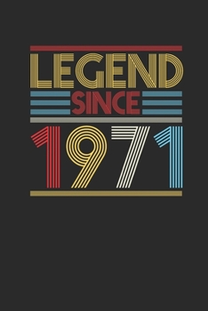 Paperback Legend Since 1971: Graph Paper Notebook (6" x 9" - 120 pages) Birthday Themed Notebook for Daily Journal, Diary, and Gift Book