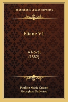 Paperback Eliane V1: A Novel (1882) Book