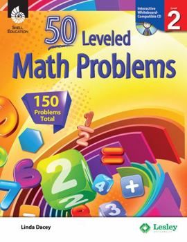 Paperback 50 Leveled Math Problems Level 2 Book