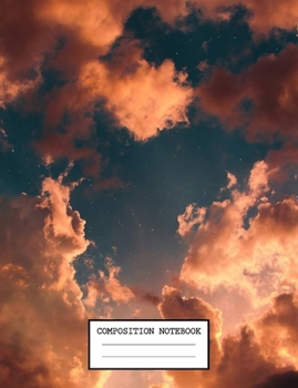 Paperback Composition Notebook: Cute Floral Flower College Ruled Journal with lined Paper for Taking Notes, Writing Workbook for Students, Teachers Book