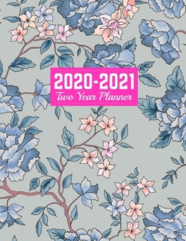 Paperback 2020-2021 Two Year Planner: Cute January 1, 2020 to December 31, 2021 - Weekly & Monthly View Planner, Organizer & Diary - Art Cover 00023187 Book