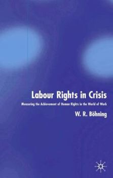 Hardcover Labour Rights in Crisis: Measuring the Achievement of Human Rights in the World of Work Book