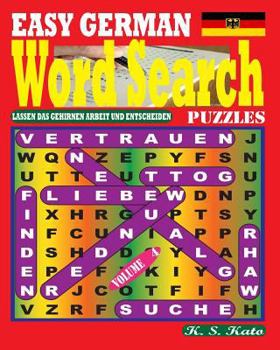 Paperback EASY GERMAN Word Search Puzzles. Vol. 4 [German] Book