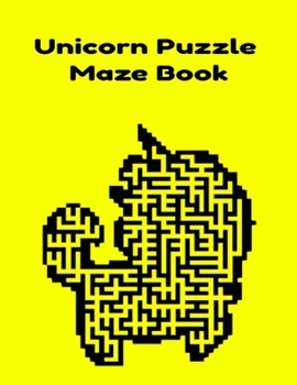 Paperback Unicorn Puzzle Maze Book