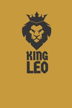 Paperback King Leo: Notebook With Blank Lined Paper, 6 x 9 inches, 100 pages Book