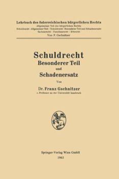 Paperback Schuldrecht Besonderer Teil Und Schadenersatz [German] Book