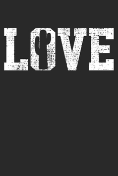 Notebook: Cactus Love Vintage Dot Grid 6x9 120 Pages