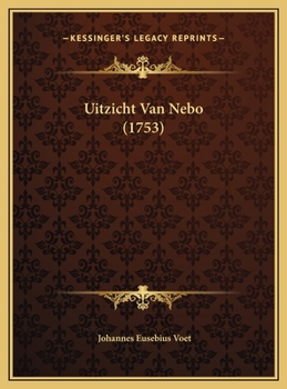 Hardcover Uitzicht Van Nebo (1753) [Dutch] Book