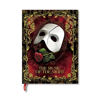 Masked Melody MIDI Custom Lined Hardcover Journal, 144pg, 120gsm, Andrew Lloyd Webber Collection by Paperblanks (Phantom of the Opera)