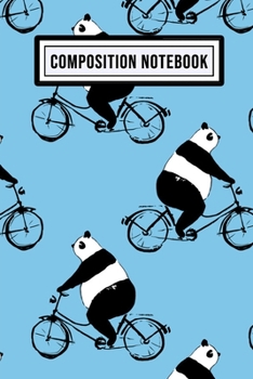Paperback Panda College Ruled Composition Notebook: Panda Blank College Ruled Composition Notebook - 110 Pages - Pocket Size 6x9 Book