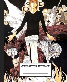 Notebook: Anime Death Note Soft Glossy Cover Graph Paper Pages Book 7.5 x 9.25 Inches 110 Pages