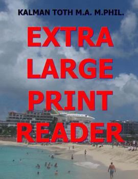 Paperback Extra Large Print Reader: 400 Pages with Theme & 8 Words [Large Print] Book
