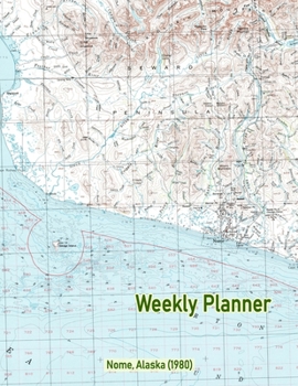 Weekly Planner: Nome, Alaska (1980): Vintage Topo Map Cover
