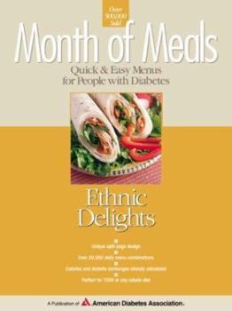 Paperback Month of Meals: Ethnic Delights: Quick & Easy Menus for People with Diabetes Book