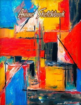 Paperback Anime Sketchbook: 100 Blank Pages, 8.5 x 11, Sketch Pad for Drawing Anime Manga Comics Book