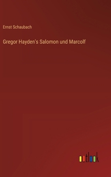 Hardcover Gregor Hayden's Salomon und Marcolf [German] Book
