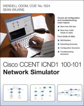 CD-ROM Cisco CCENT ICND1 100-101 Network Simulator Book