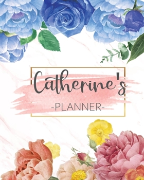 Paperback Catherine's Planner: Monthly Planner 3 Years January - December 2020-2022 - Monthly View - Calendar Views Floral Cover - Sunday start Book