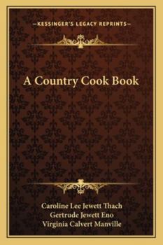 Paperback A Country Cook Book