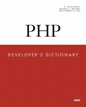 Paperback PHP Developer's Dictionary Book