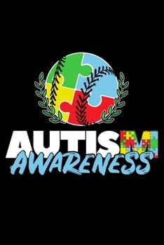 Autism Awareness: 6 x 9 120 pages ruled Journal I 6x9 lined Notebook I Diary I Sketch I Journaling I Planner I Baseball Lovers I sport Gift