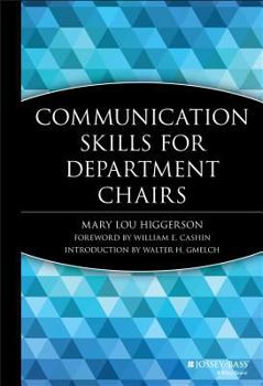 Hardcover Communication Skills for Department Chairs Book