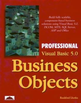 Hardcover Professional Visual Basic 5.0 Business Objects Book
