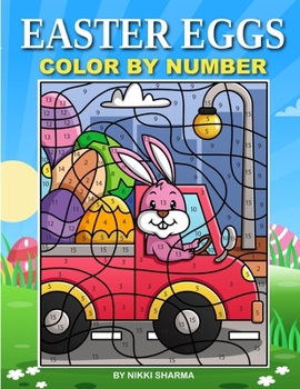 Paperback Easter Eggs Color By Number: Coloring Book for Kids Ages 4-8 Book