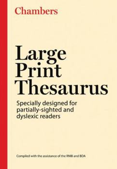 Hardcover Chambers Large Print Thesaurus [Large Print] Book