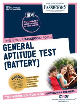 Paperback General Aptitude Test (Battery) (Cs-29): Passbooks Study Guide Volume 29 Book