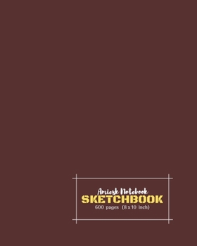 Amiesk Notebook | Sketch Book | 600 pages (8 x 10 inch) | Matte Cover