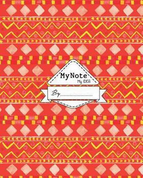 Paperback Notebook: My Note My Idea,8 x 10, 110 pages: Assortment Red: (School Notebooks) Book