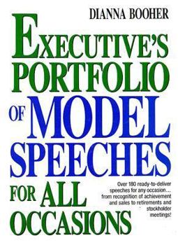 Paperback Executive's Portfolio of Model Speeches for All Occasions Book