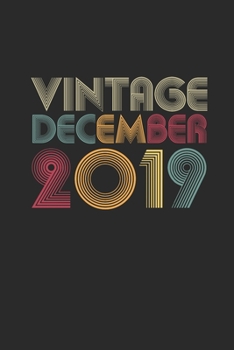 Vintage December 2019: Dotted Bullet Grid Notebook – Journal for Birthday Gift Idea