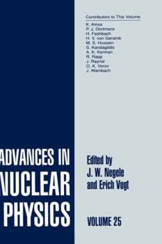 Hardcover Advances in Nuclear Physics: Volume 25 Book