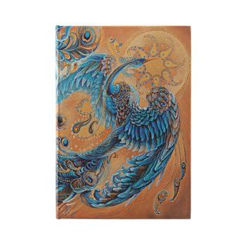 Paperblanks Skybird Birds of Happiness Hardcover Journals MIDI Unlined Elastic Band 144 Pg 120 GSM
