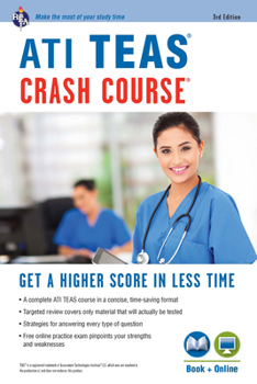 Paperback Ati Teas Crash Course(r) Book + Online: Get a Higher Score in Less Time Book