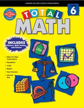 Paperback Total Math: Grade 6 [With Stickers] Book